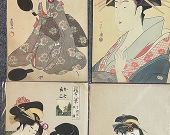 Japanese Original Ukiyo-e Woodblock Print, Torii Kiyotada4, Kabuki