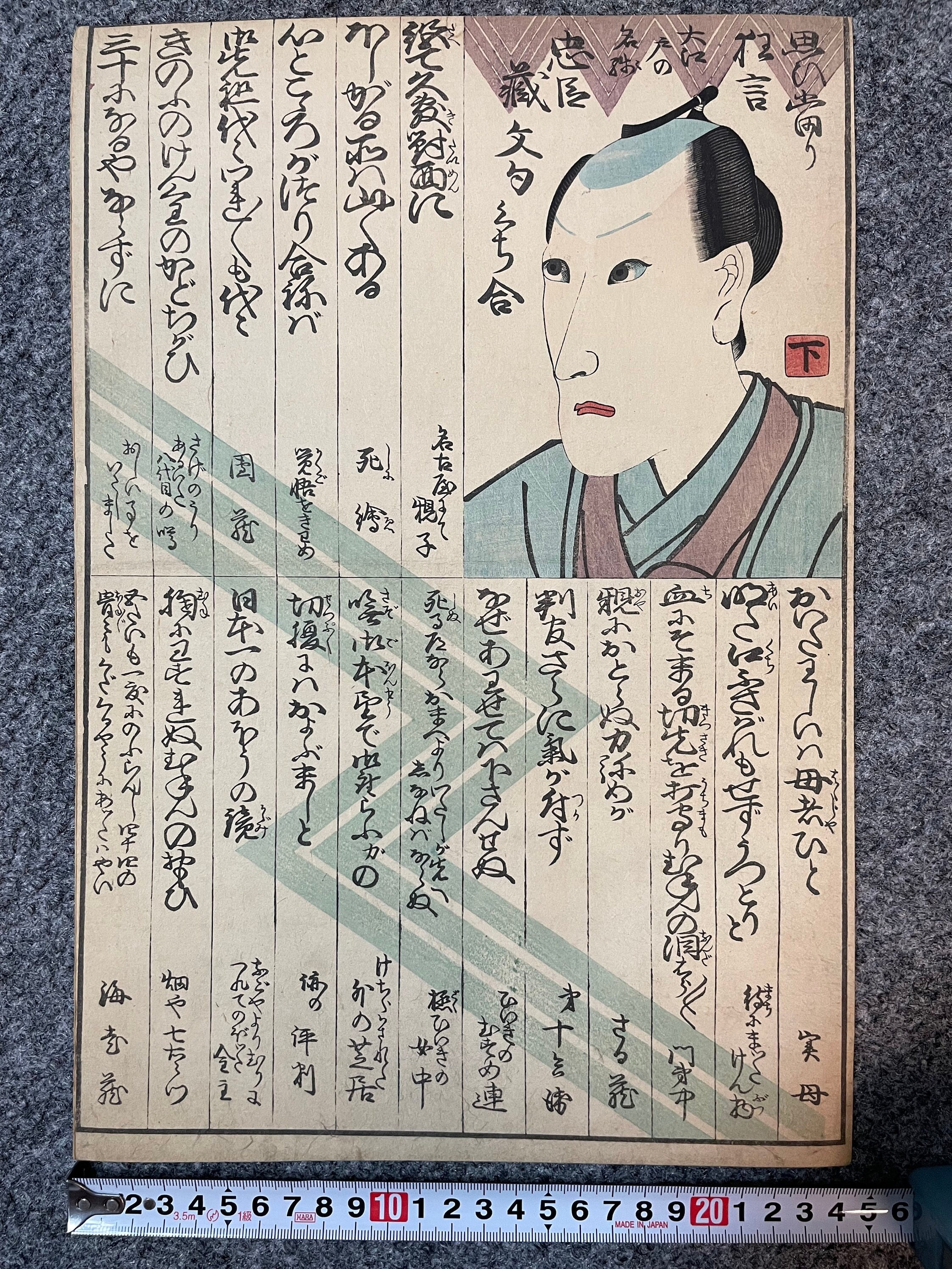 Ukiyo-e Japanese Woodblock Woodcut Print Kabuki 