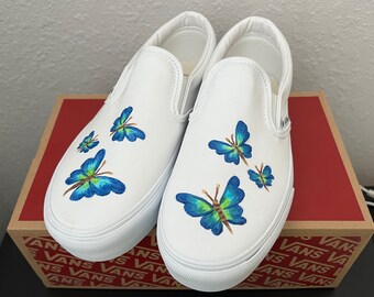 painted white vans