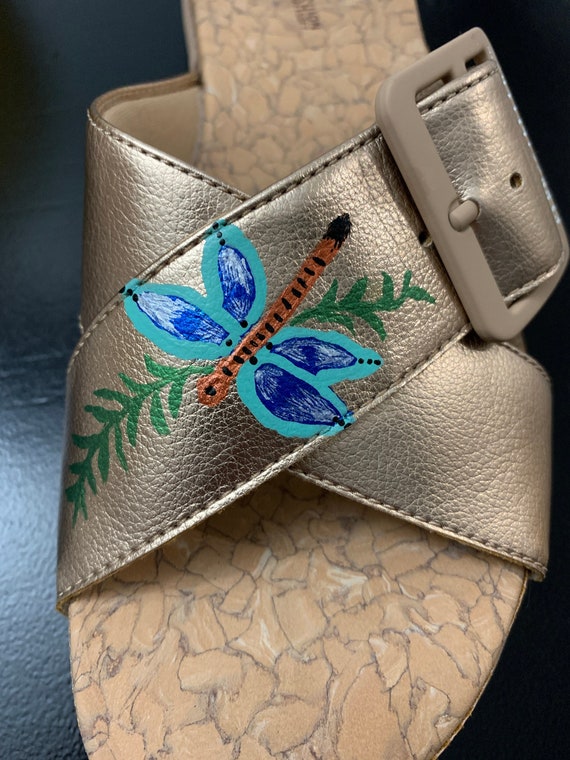 Hand store painted sandals