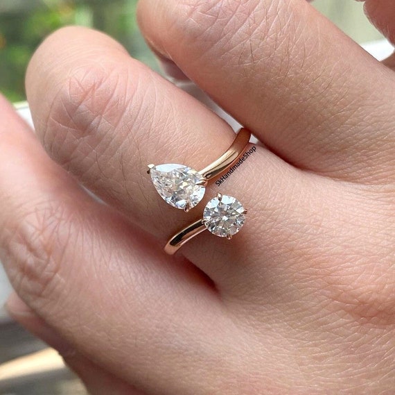 Bypass style shop ring