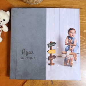Personalized Baby Photo Album, Custom Kids Photo Album, First Year Memory Book, Gift for New Parent, Baby’s First Year Album, Custom Gift