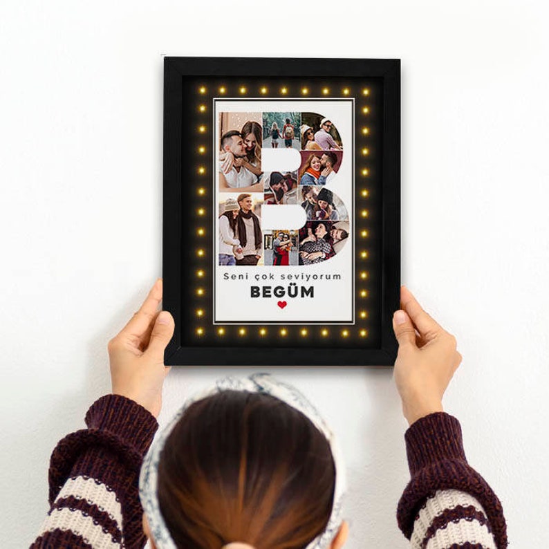 Photo Frame Picture Frame With Led Light Custom Frame Led Etsy