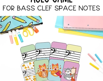 Elementares Musikspiel für Bassschlüssel Raumnoten - Unterpläne, Mitten, Bewertung