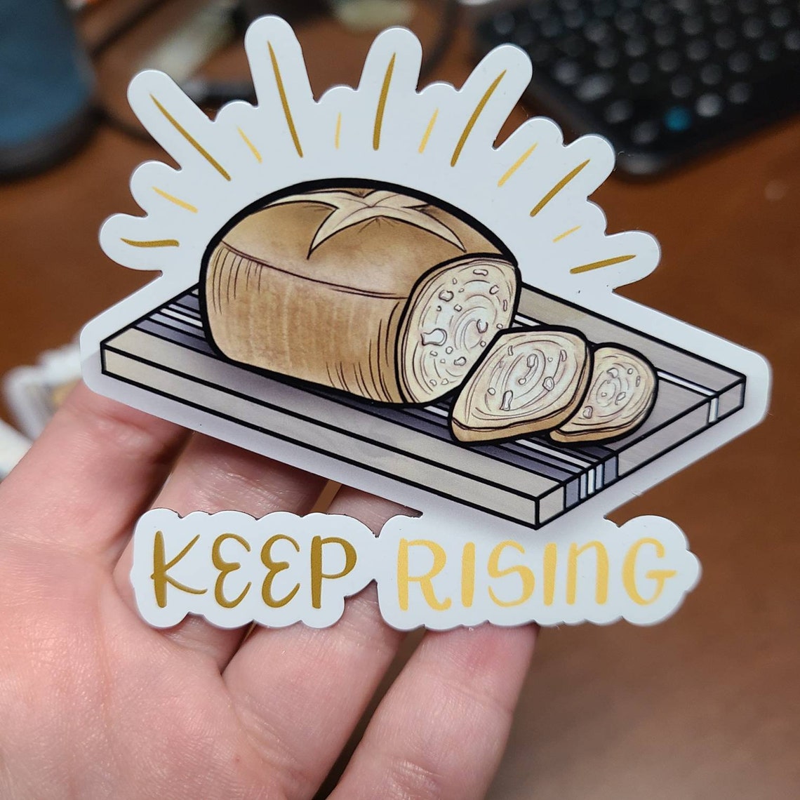 Keep Rising / Bread Sourdough Bread Pun Etsy