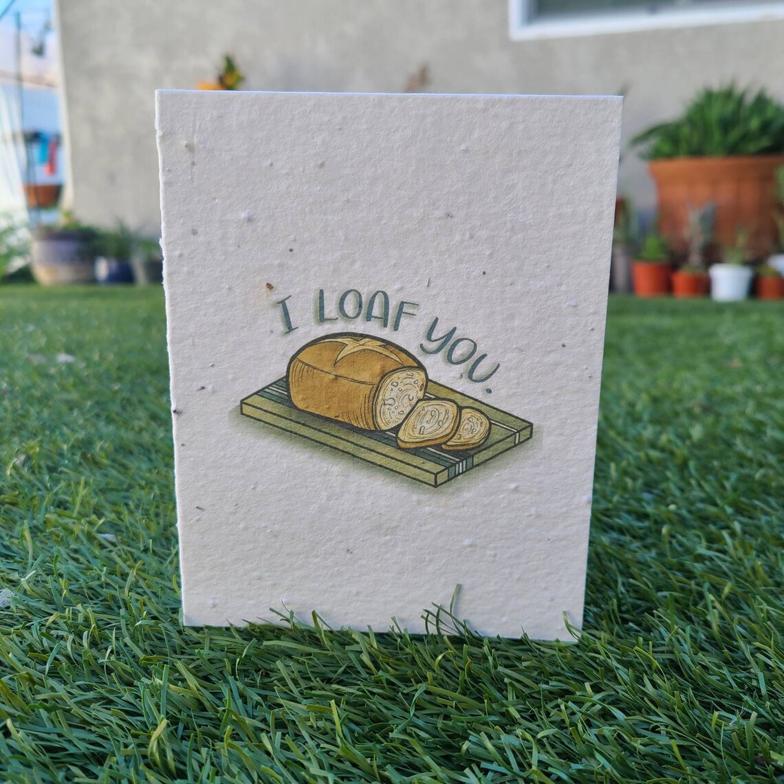 Bread Cards / Plantable Greeting Cards Etsy