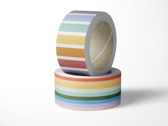 Packing Tape Rainbow Custom Packaging Tape Colorful Tape Template for DIY  Branded Tape Paper Packing Tape Design Colorful Canva Template 