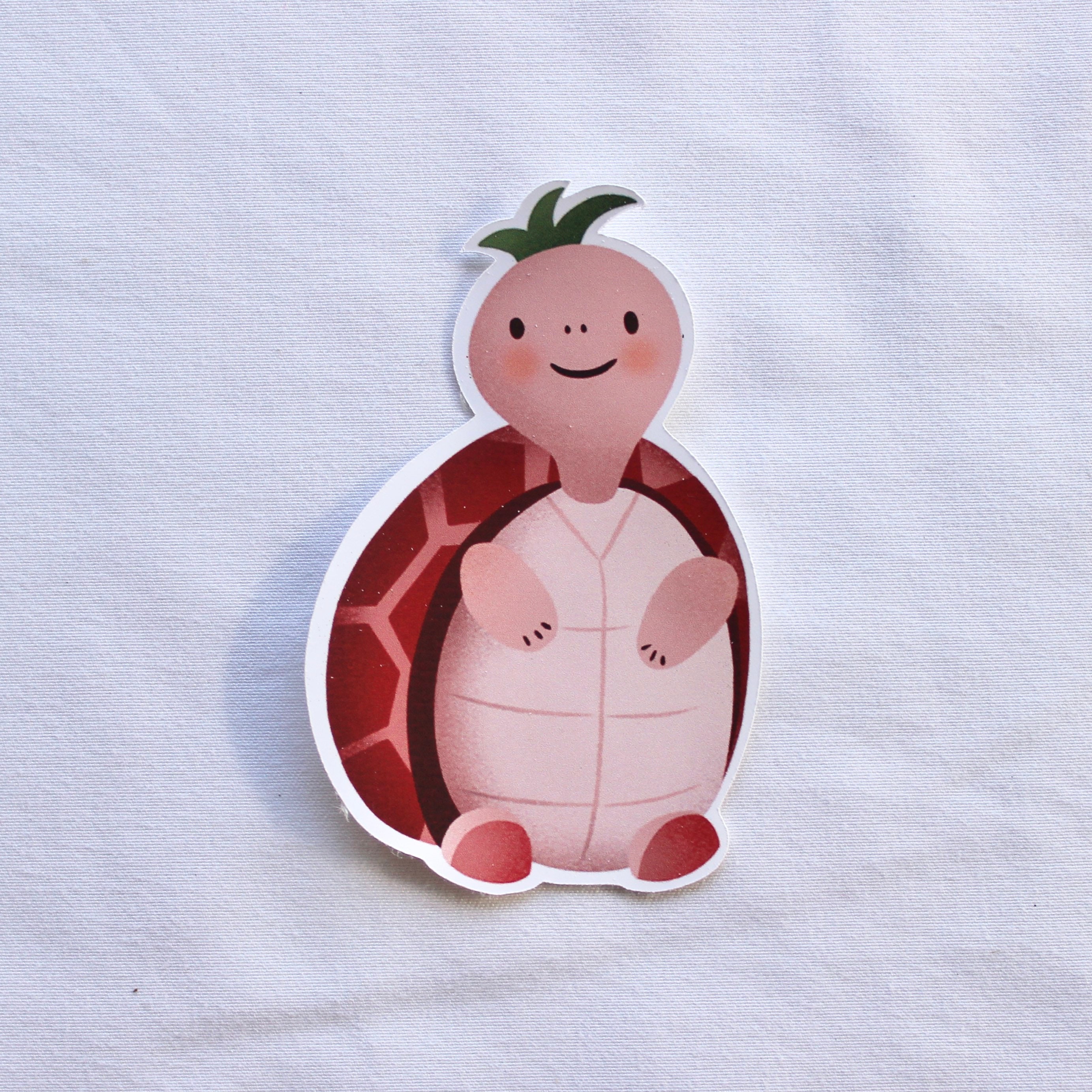Strawberry Turtle Sticker Etsy