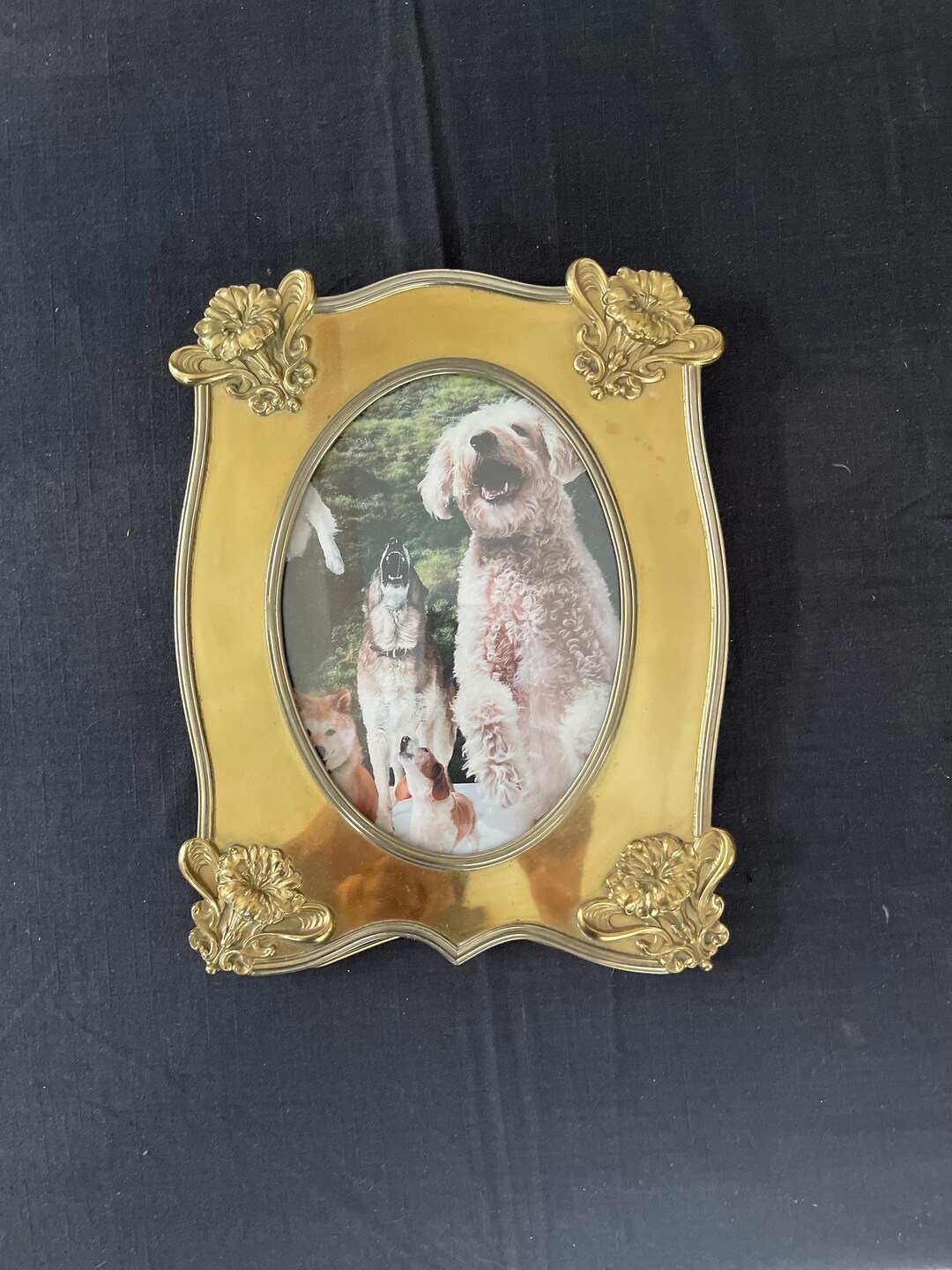 Vintage Brass American Picture Frame Etsy