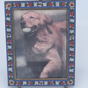 Vintage Italian Mosaic Picture Frame