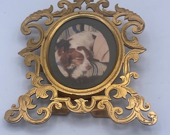 Vintage Brass French ca 1880 picture frame
