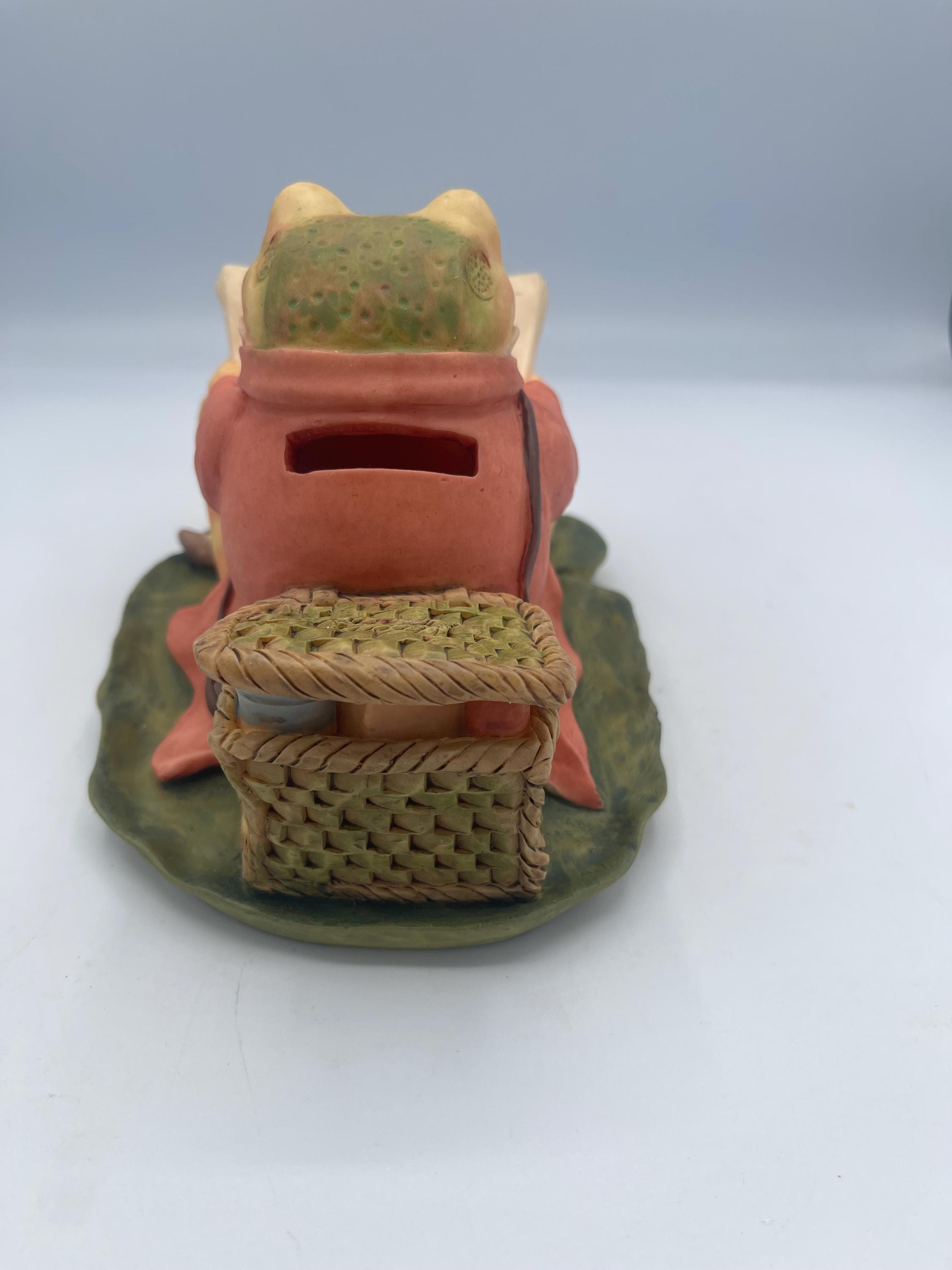 beatrix potter jeremy fisher money box Vintage Bank Mr Jeremy Fisher Frog- Beatrix Potter by Charpente NEW in Box  1994