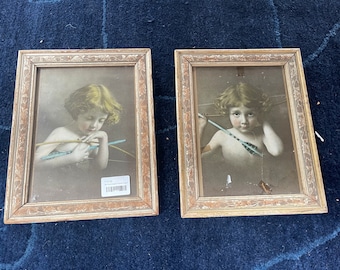 Vintage Farbe Amor wach Amor schlafend