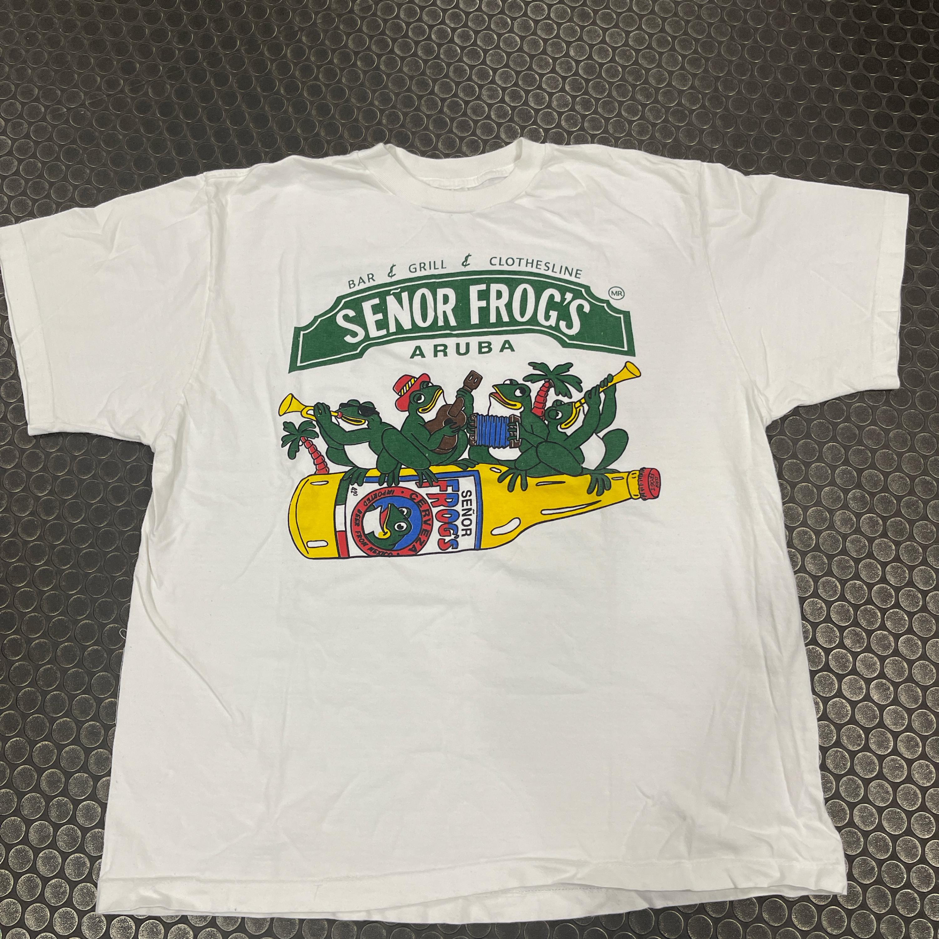 Vintage Senor Frogs Aruba XL T Shirt 90s - Etsy Vintage Senor Frogs Aruba XL T Shirt 90s - Etsy