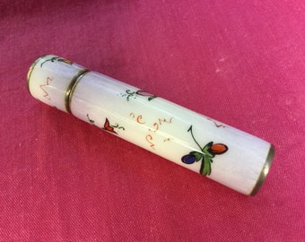 Vintage German Enamel Nail Kit w/Sterling Silver Lid