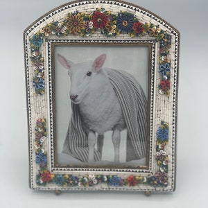 Vintage Italian Mosaic Millefiori Picture Frame