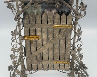 Vintage Vineyard Gate Picture Frame c1900