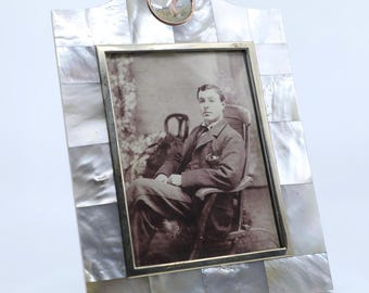Vintage Mother of Pearl Picture Frame