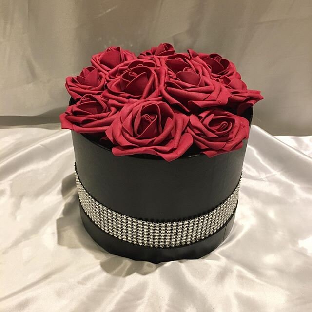 Handmade artificial flower box arrangement in MEDIUM Faux Etsy