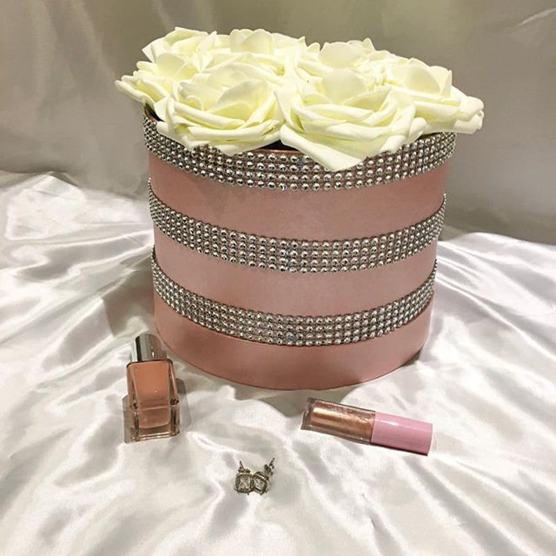 Handmade artificial flower box arrangement in MEDIUM Faux Etsy