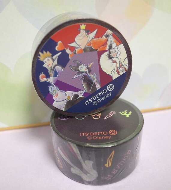 Disney Villains Washi Masking Tape Roll Its Demo Japan Etsy