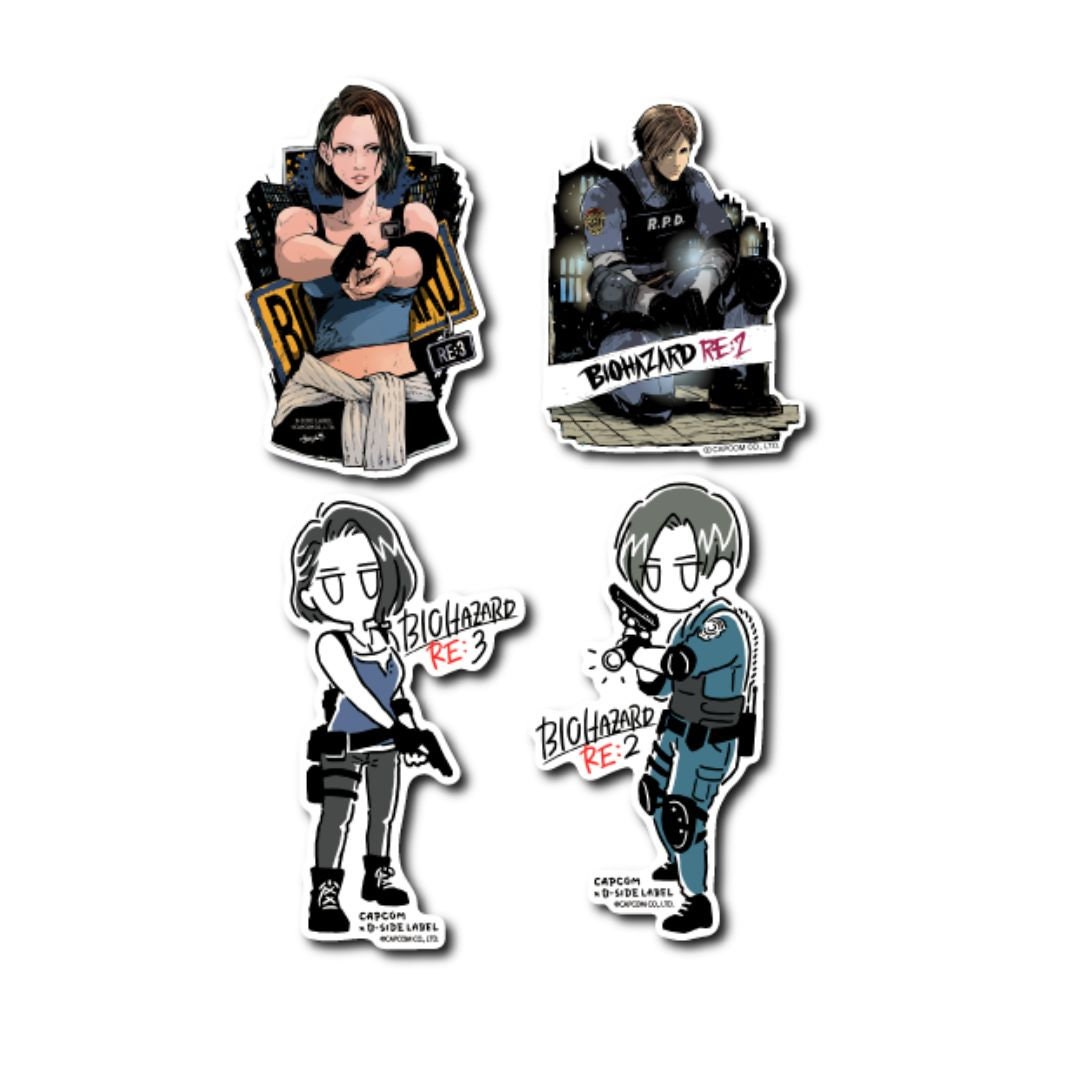 Resident Evil Chibi Stickers 3 Remake/4/code Veronica 