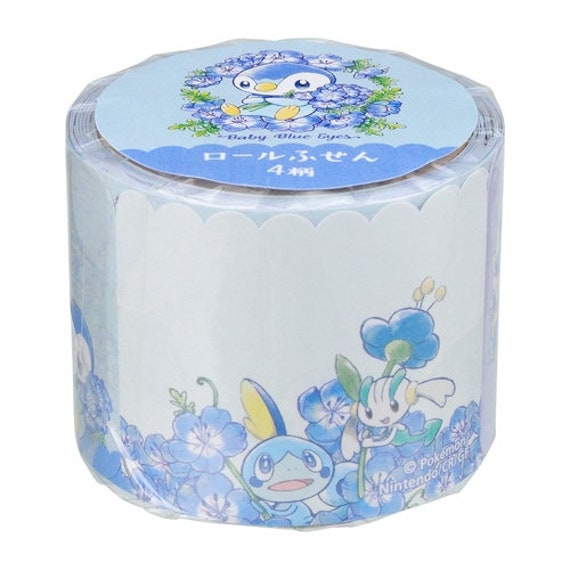Pokemon Center Baby Blue Eyes Sticky Notes Roll Nintendo Japan Etsy