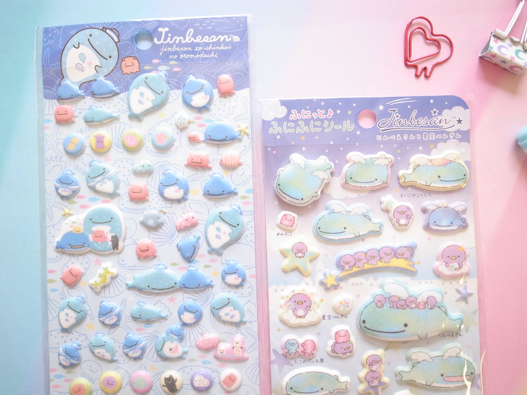 Jinbesan Puffy Stickers Sheet Official Sticker San X Japan Etsy