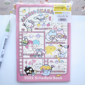 Japan Sanrio Hello Kitty Cinnamoroll 2022 Monthly Mini Pocket Schedule Book 