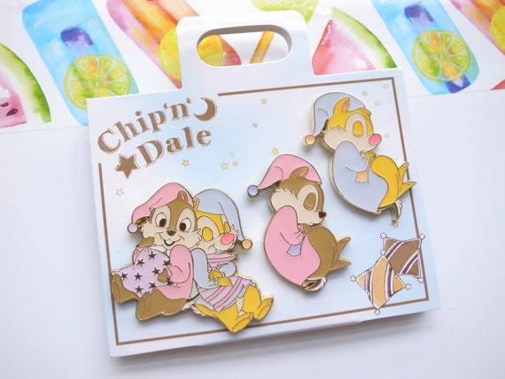 Chip Dale Pajama Pin Its Demo X Disney Japan Etsy Hong Kong