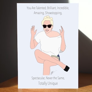 Carte Lady Gaga TOTALEMENT UNIQUE