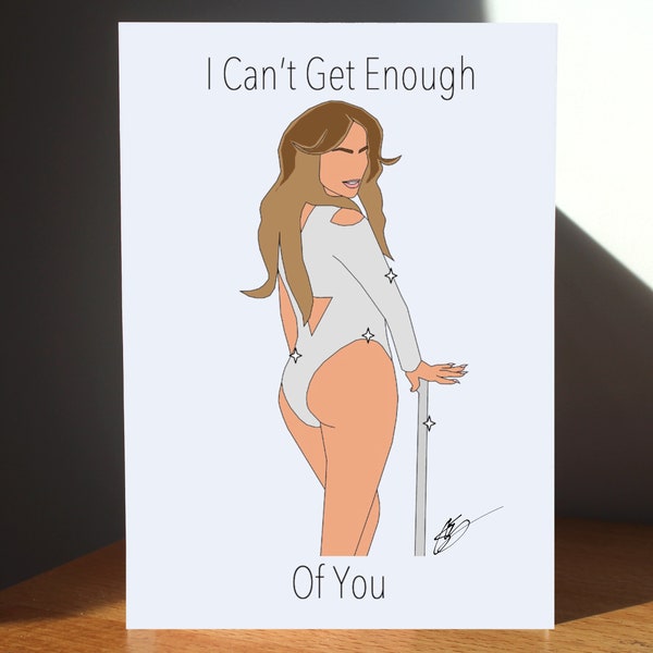 Jennifer Lopez Greeting card