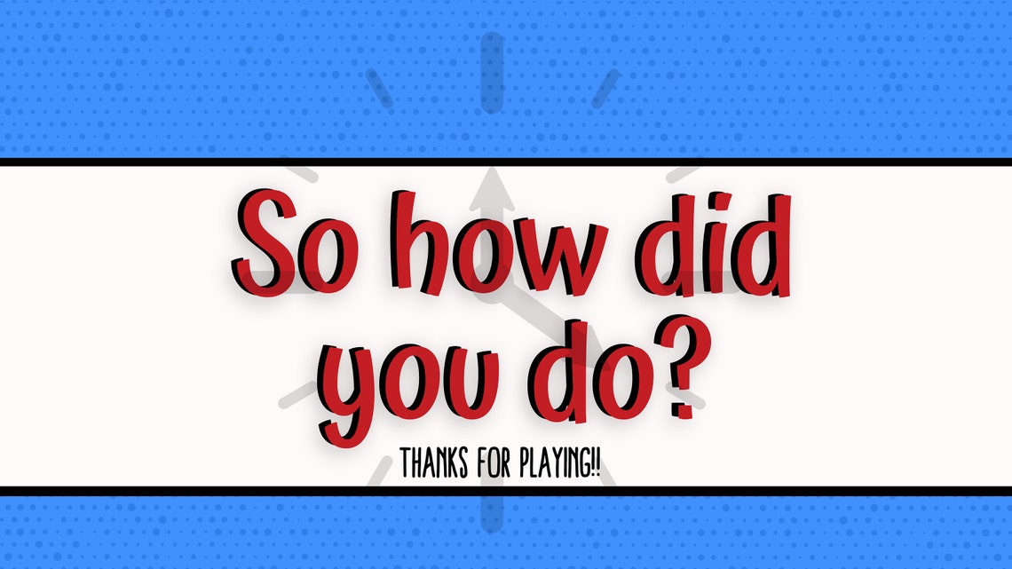 Virtual 5 Second Rule Game Powerpoint Game Family Game Etsy