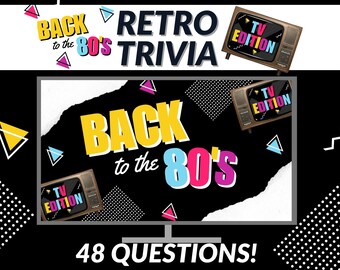 80s TV Trivia PowerPoint Game: Retro Game Night (Digital Download)