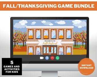 Virtual Fall/Halloween Games - For Kids/Students - 7 Online Activities