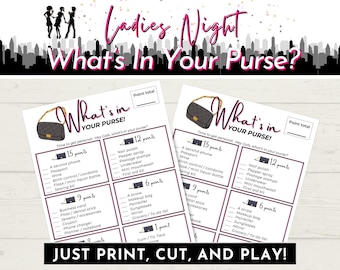 Ladies Night 'What's In Your Purse' Game (Printable PDF)