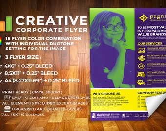 Creatieve Corporate Flyer Commerciële Flyer Template Photoshop Design Template Poster Print Design