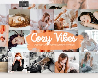 12 Cozy Vibes Lightroom Presets Lightroom Presets Influencer presets Instagram presets Blogger Presets Lifestyle preset Beauty Presets