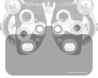 2 Pack - EXTRA LARGE Phoropter Breath Shield, Sneeze & Cough Guard - GVcustomDesigns