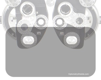 2 Pack - EXTRA LARGE Phoropter Breath Shield, Sneeze & Cough Guard - GVcustomDesigns