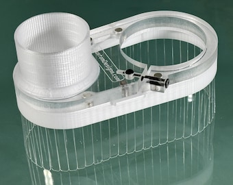 Clear Dust Boot for Makita RT0701C router - magnetic split base - GVcustomDesigns