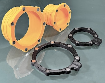 Magnetic Clamp-On Ring: Quick Disconnect Dust Collector Hose Adapter