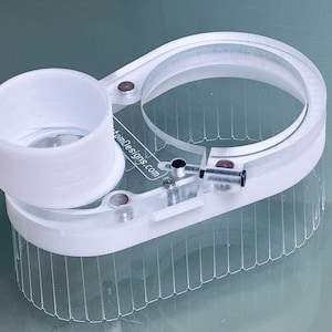 Universal Clear Dust Boot for CNC Router - Magnetic Split Base - GVcustomDesigns