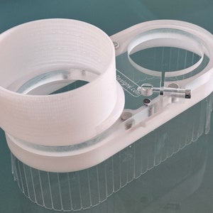 Clear Dust Boot CNC router/spindle - 4&quot; full vacuum port - magnetic split base - GVcustomDesigns