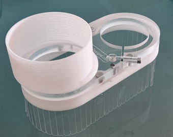 Clear Dust Boot CNC router/spindle - 4" full vacuum port - magnetic split base - GVcustomDesigns