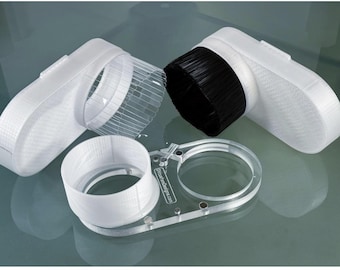 CAMaster Stinger CNC Clear or Brush Dust Boot - 4" Vacuum Port - GVcustomDesigns