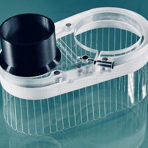 Onefinity CNC Dust Boot, Magnetic Split Base, Clear Plexiglass