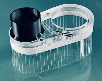 Onefinity CNC Dust Boot, Magnetic Split Base, Clear Plexiglass