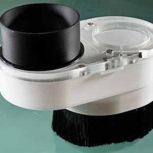 CNC Dust Boot for spindle router - magnetic split base - Extended Reach - GVcustomDesigns