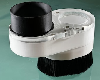 CNC Dust Boot for spindle router - magnetic split base - Extended Reach - GVcustomDesigns